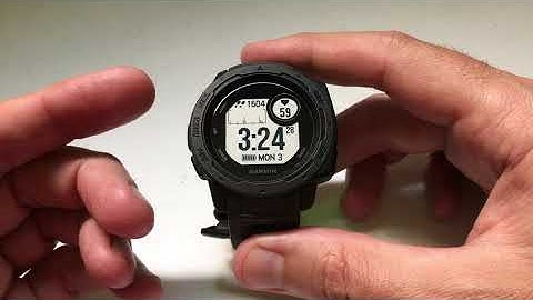 Garmin Instinct - Activity Tracking On/Off