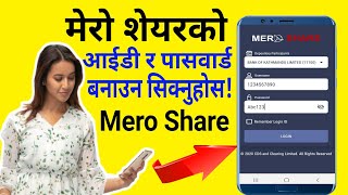 How To Create Mero Share's Login Password and Transaction Pin? Mero Share Account Opening|मेरो शेयर