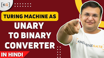 13.6 Turing Machine as unary to binary converter | truing machine as transducer