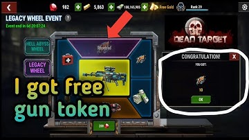 Dead target :- I got free gun token | New hell abyss spin event 😍 | Free spin trick |without diamond