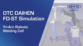 FD-ST simulation of TRI-ARC robotic welding cell