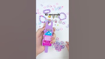 $4.99 Pop Crush kit at Target! Can you make a bracelet faster than us 🙈 #rainbowloom #targetfinds