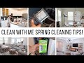 CLEAN WITH ME SPRING CLEANING TIPS!! // Jessica Tull cleaning motivation