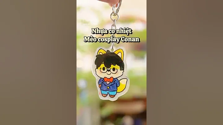 Nhựa co nhiệt mèo cosplay conan tại workshop Tiệm Tạp Hoá Nhà May