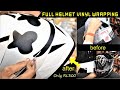 # Marshmello Helmet Full Wrap || Marshmello Face || No Spay || Only Rs/- 300😱-