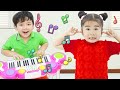 Annie &amp; Suri Play Music Toys In Contest