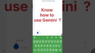 How to use Gemini | How to use Gemini AI #shorts #shortcuts #viral #viralshorts #trendingshorts