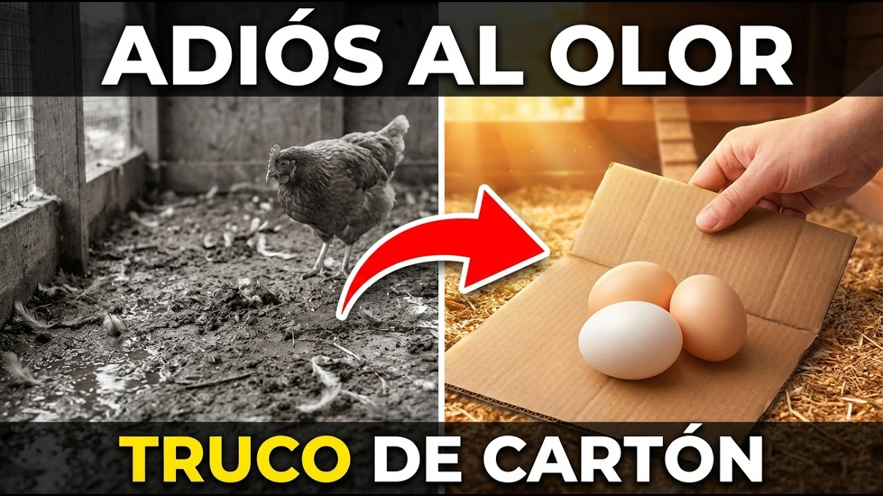 MÁS HUEVOS, MENOS OLOR: EL MÉTODO CON CARTÓN QUE ESTÁ SORPRENDIENDO A LOS GRANJEROS.