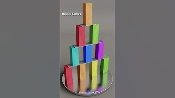 Blender Tower Twist: 1,000s of Cubes Fall in Satisfying Motion!