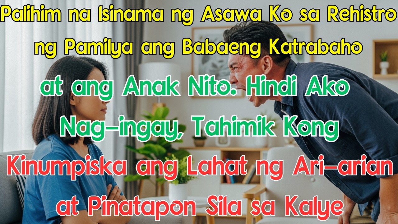 Palihim na Isinama ng Asawa Ko sa Rehistro ng Pamilya ang Babaeng Katrabaho at ang Anak Nito. Hindi