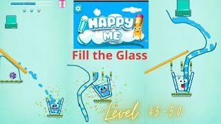 Fill the Glass game - happy me. Level 45 - 50. #filltheglass screenshot 5