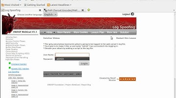 Injections Flaws - Log Spoofing