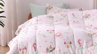 Sleep Zone® Kid's Bedding Set Princess Castle (5-7er Set) - Adorable, Soft, and Hypoallergenic! ✨🛏️ screenshot 5