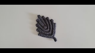 How to Crochet a LEAF Tutorial - Step by Step