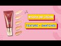 Missha Perfect Cover BB Cream SPF42/PA+++ Application & Swatches of all shades | Maccaron.in