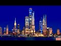 New York Skyline at Night 4K Screensaver Empire State Building, Midtown Manhattan -Aerial Landscapes