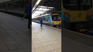 Train with a guard gets dispatched by a dispatcher going to Manchester airport