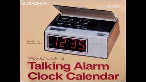 Radioshack Vox Clock 3 - All Voice Files - Direct Rip