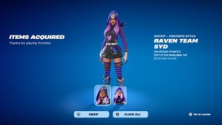 How To Get Raven Team Syd Event P Now Free In Fortnite Unlocked Lego Raven Team Syd Style