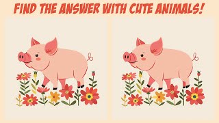 [Spot The Difference] Let's find the answer with cute animals! ✨ screenshot 4