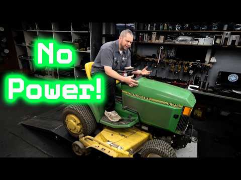 John Deere 425 Bogs Down Under Load? We Found and Fixed The Problem!