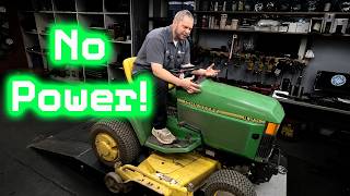 John Deere 425 Bogs Down Under Load? We Found and Fixed The Problem!