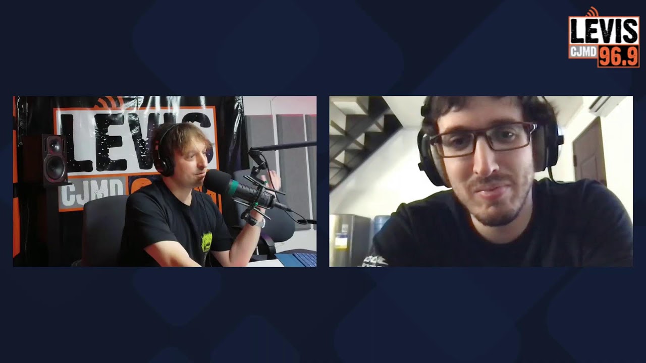 Entrevue avec Mathieu Fiset - Au Studio CJMD 96.9 Lévis