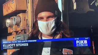 Elliott Stokes weighs in on how Saints fans are treating the first pandemic playoff game on WVUE-FOX