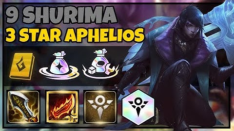 ⭐⭐⭐ SHURIMA APHELIOS INSANE DAMAGE! w/ 9 SHURIMA | TFT Runeterra Reforged Gameplay | Patch.13.13c