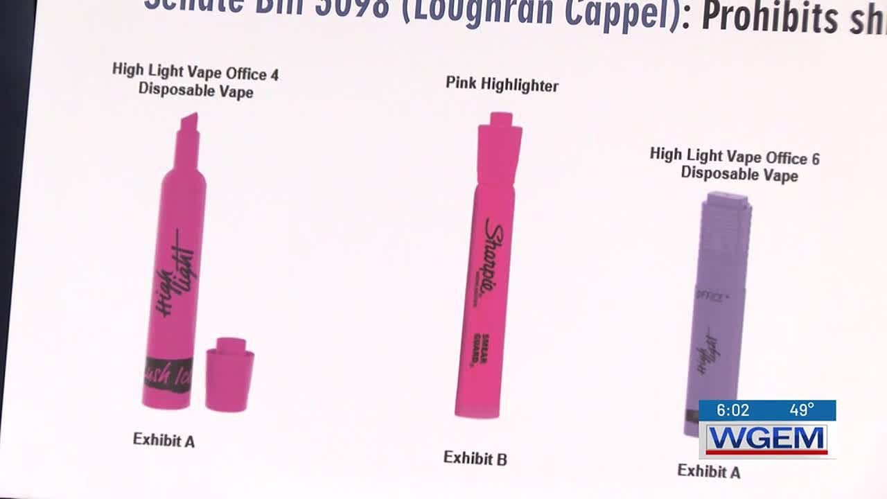 Bills would ban vapes that look like school supplies, online vape sales in  Illinois