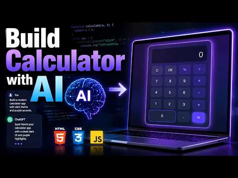 🚀 Build a Modern Calculator Web App with AI | Complete Beginner Project