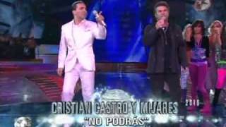 cristian castro la nave del olvido en vivo y no podras a dueto junto a mijares