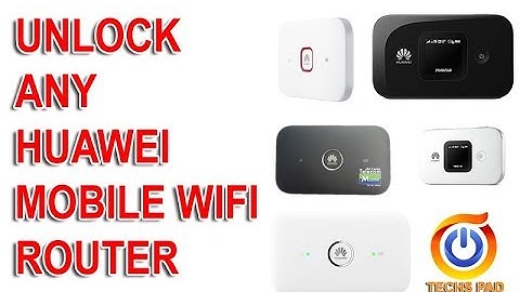 How to unlock any huawei mobile WiFi router