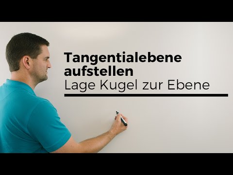Setting up a Tangent Plane, Position of Sphere relative to Plane, Vector Geometry, Math by Daniel...