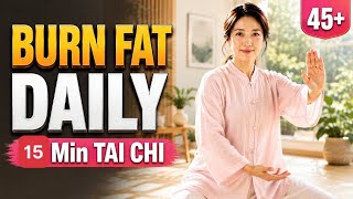 15 Min Low Impact Tai Chi 🔥 Burn Fat & Lose Weight After 45 | Easy Daily Workout for Beginners