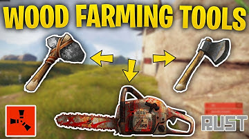 Rust Wood Farming Tools