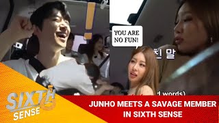 When Junho(of 2PM) meets a savage member (Sixth Sense Season 2: Episode 5) Resimi