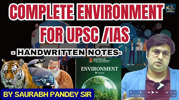 Complete Environment & ecology II  Shankar ias environment book I Target UPSC prelims 2024