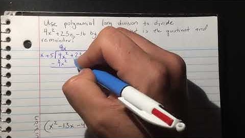 §4.5 Using Polynomial Long Division 1st Foldable P1