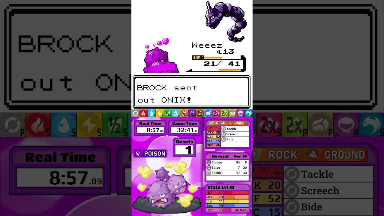 Weezing Solo Run - Brock is Proving a Tough Cookie!