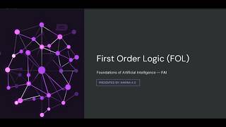 First Order Logic (FOL) Tutorial