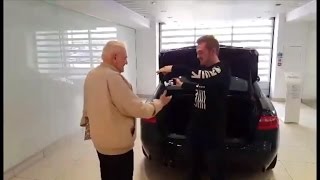 Grandfather Shocked When Grandson Surprises Him With Brand-New Car for Birthday