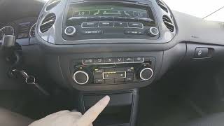 Volkswagen Tiguan I 2007-2016 How To Enable Or Disable Auto Climate Control