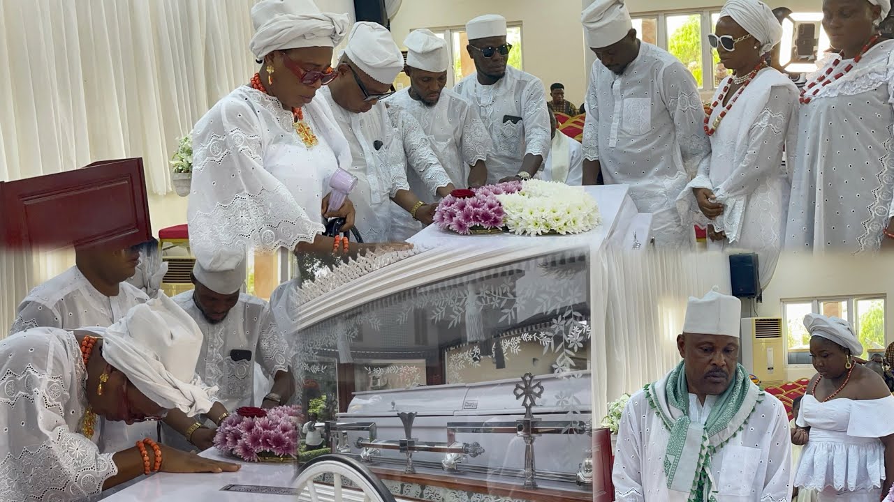 FAITHIA BALOGUN WILLIAMS & SIBLINGS BREAKDOWN IN TEARS AS DEY PAY LAST RESPECT TO THEIR LAST MOTHER 
