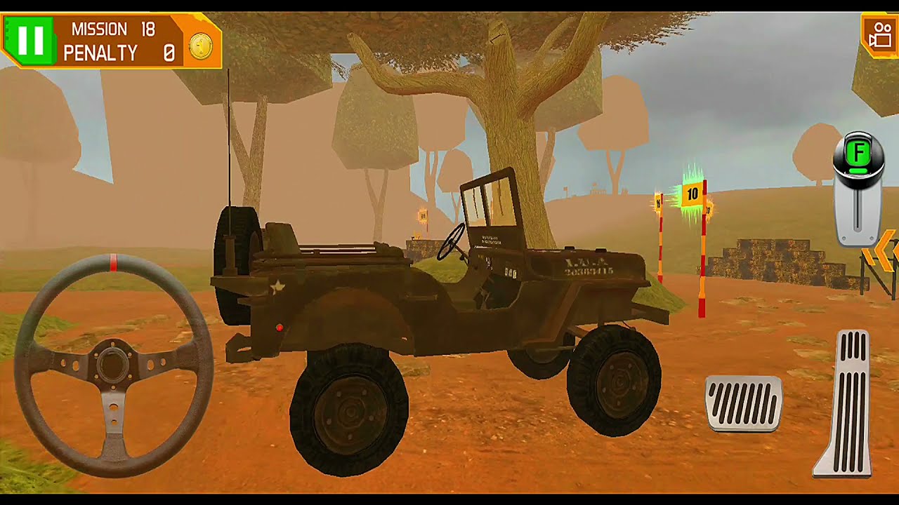 4×4 Dirt Offroad Parking Simulator #9 - Offroad Army 4x4 Parking - Android Gameplay