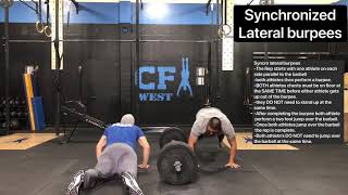 Synchronized lateral burpees demo v1