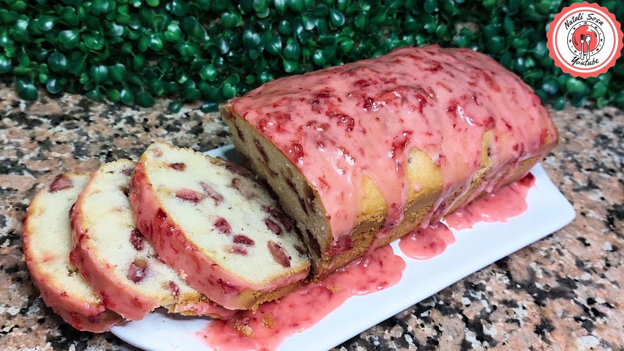 Budin de frutillas económico, sin manteca!