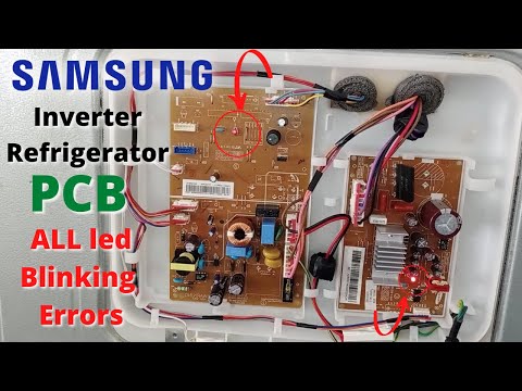 Samsung Inverter Refrigerator All PCB Led Blinking Error Codes (1/2/3/5/6/9/11/13 Time)