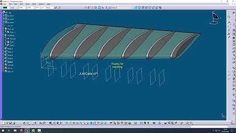 Power copy Ribs catia v5