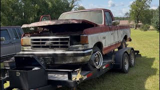 Dragging the โ88 F-150 Home! Will it Run!